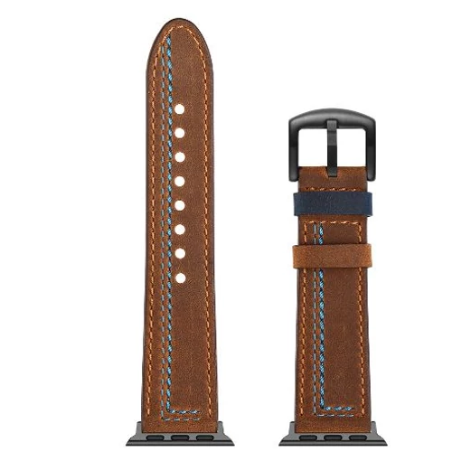 Apple Watch Bőrszíj Fekete órához